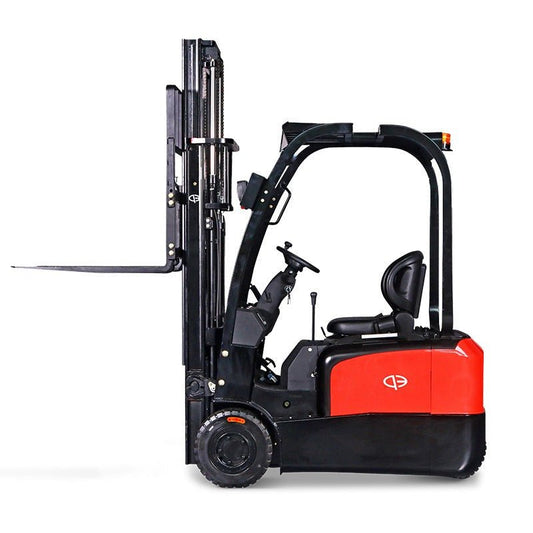 CPD18 / 20TV8- 3 Wheel Electric Forklift 2000kg 4400lbs Capacity Side Angle