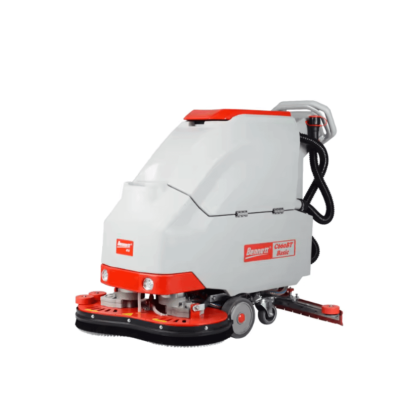 Bennett C660BT Cleaver Series Floor Scrubber - Dual Brush Floor Cleaner - Front Angle