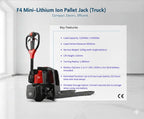 F4 | Li‑ion Pallet Jack | Single & Dual Battery | 3,300lbs & 4,400lbs