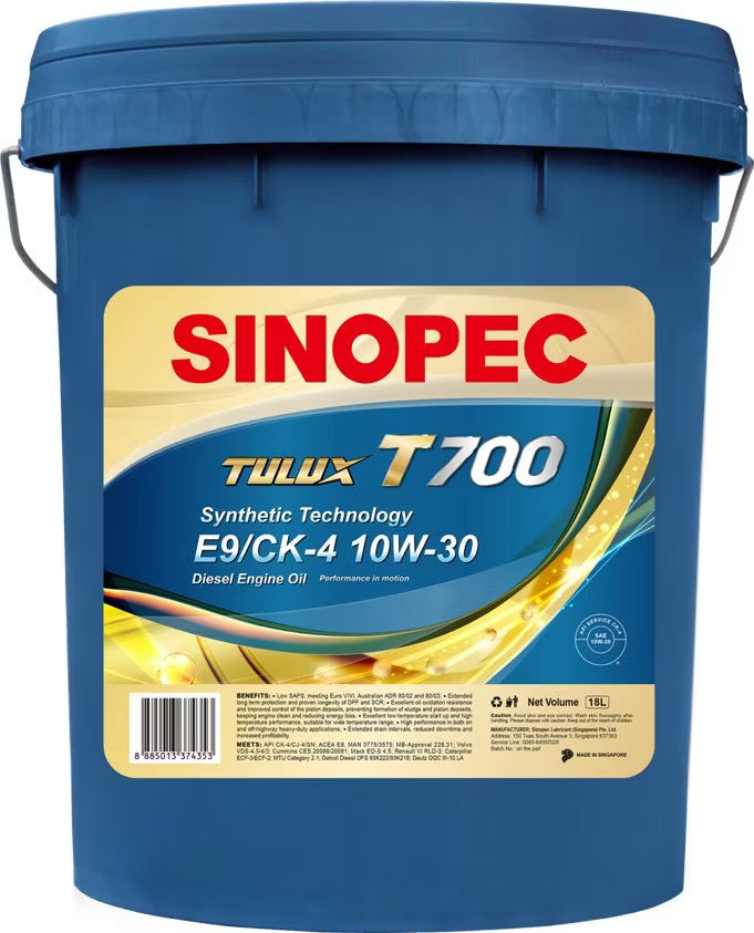 Sinopec | T700 CK‑4 10W‑30 | Diesel Engine Oil