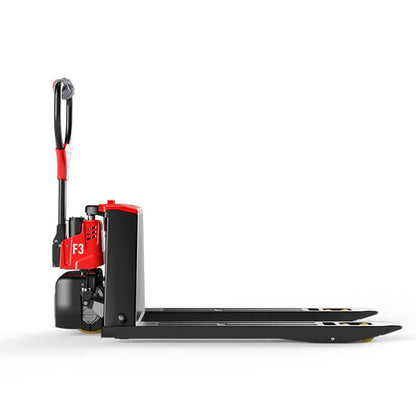 F3 Electric Pallet Truck - 1500kg 3300lbs Capacity Jack - Side Angle 